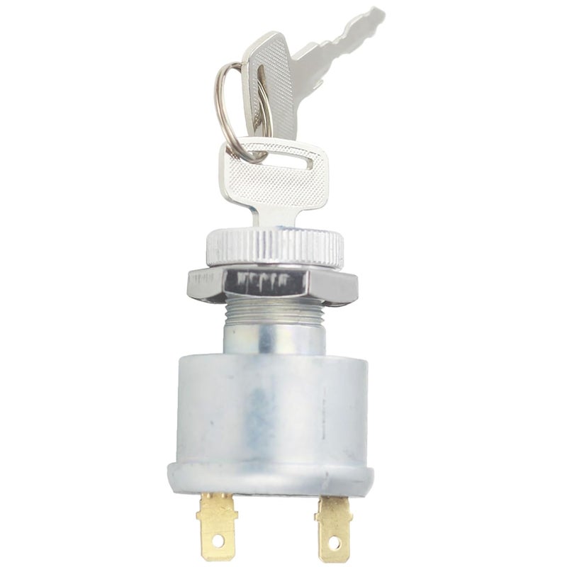 MANUTEX Ignition Switch and Key 2 Terminals Carabiner 17421G1 Fits EZ-GO Electric Golf Cart - Image 1